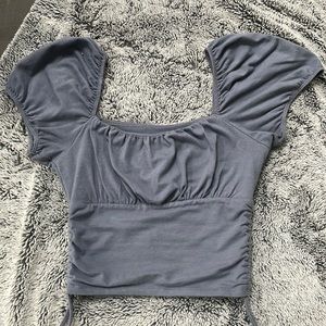 Blue Hollister side, cinch top